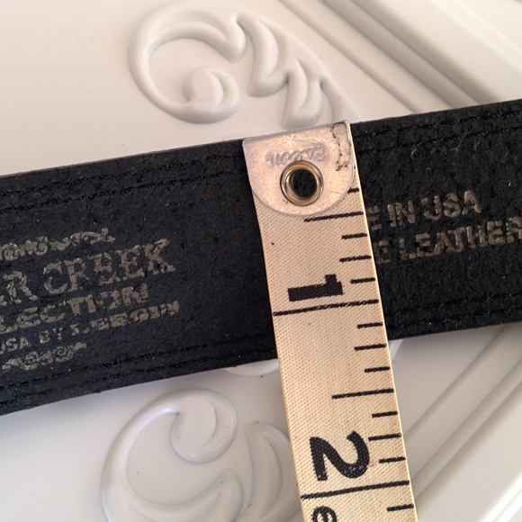 Belt Silver Creek Unisex Classics Concho Leather Belt USA Made 36" long - Picture 6 of 8